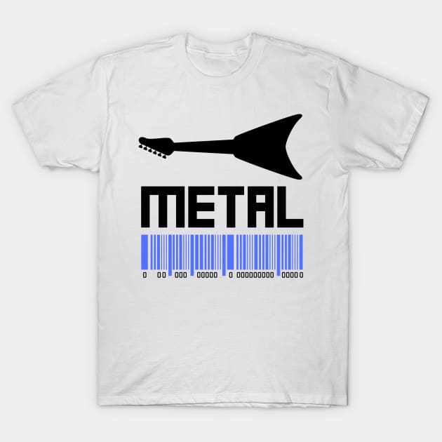 Metal Guitar Art T-Shirt by Abeer Ahmad